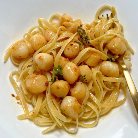 Brown Butter Bay Scallop Linguine - Pacific Bay