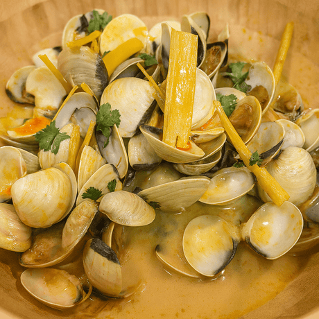 Clams in Creamy Lemongrass Broth - Pacific Bay