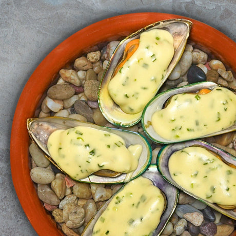 No-Bake Cheesy Mussels - Pacific Bay