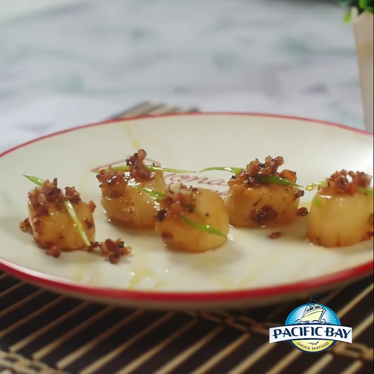 Orange Seared Scallops – Pacific Bay