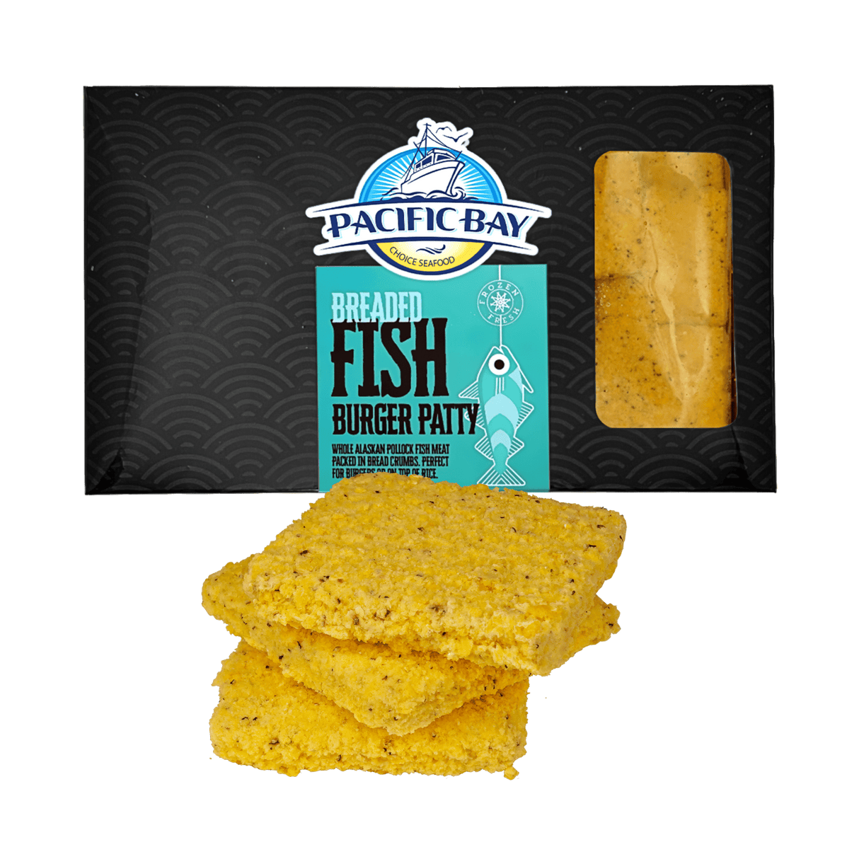 Breaded Fish Burger Patty - Pacific Bay