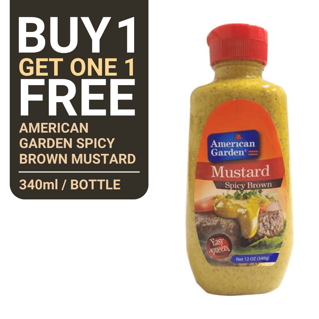 BUY 1, GET 1 FREE American Garden Spicy Brown Mustard - Pacific Bay