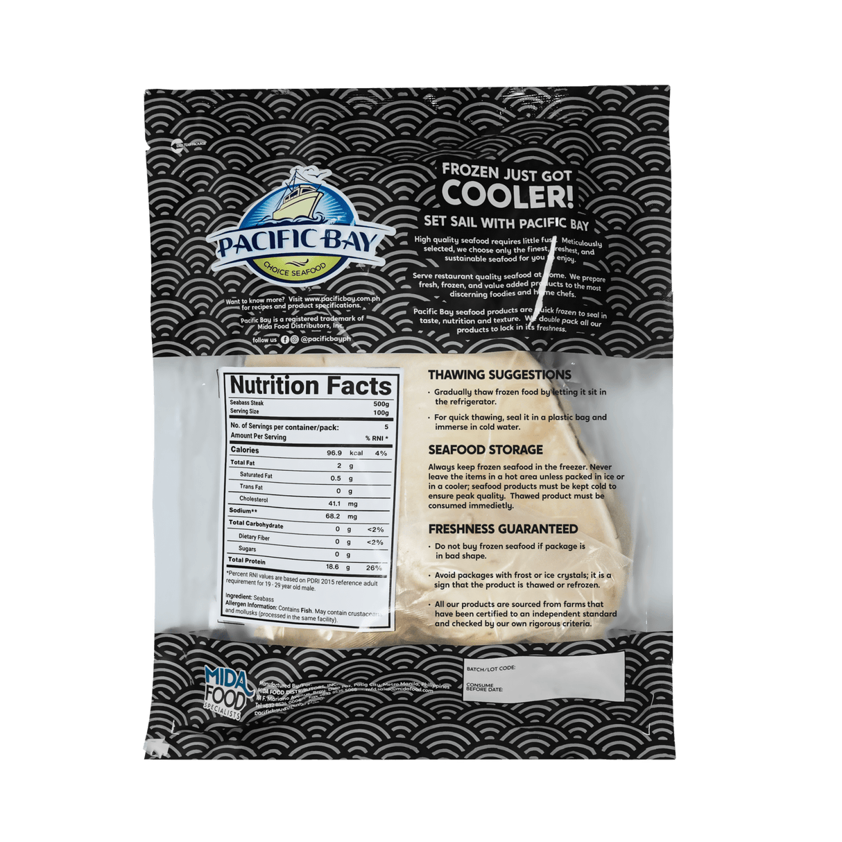 Chilean Seabass Steak - Pacific Bay