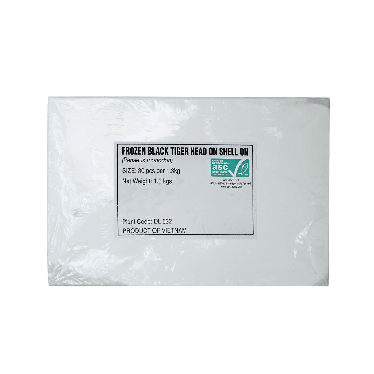 Head - On Black Tiger Prawns - Pacific Bay