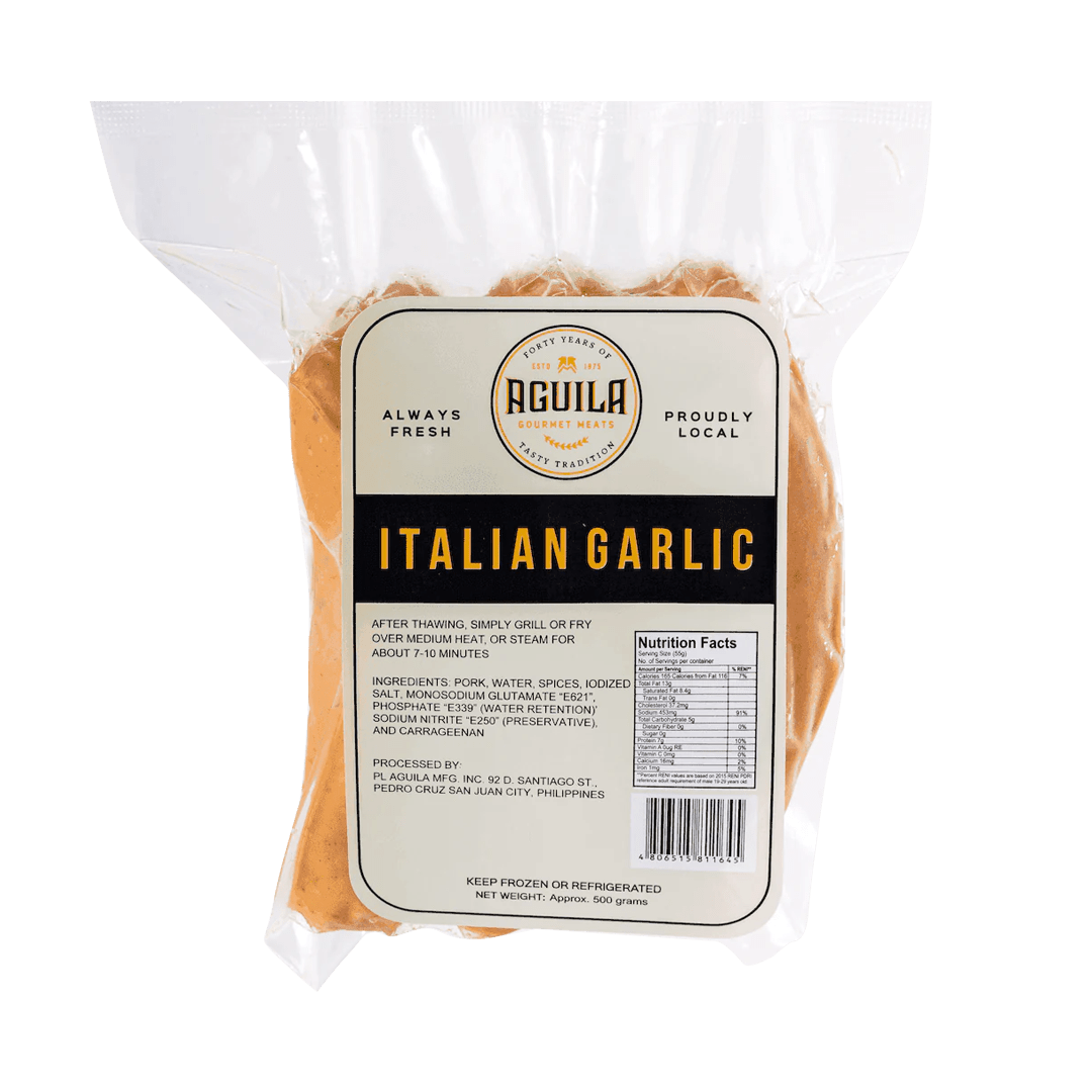Italian Garlic Sausage - Pacific Bay