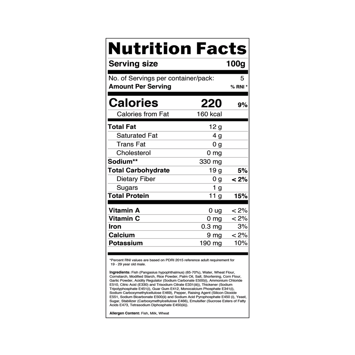 Par - Fried Fish Nuggets - Pacific Bay