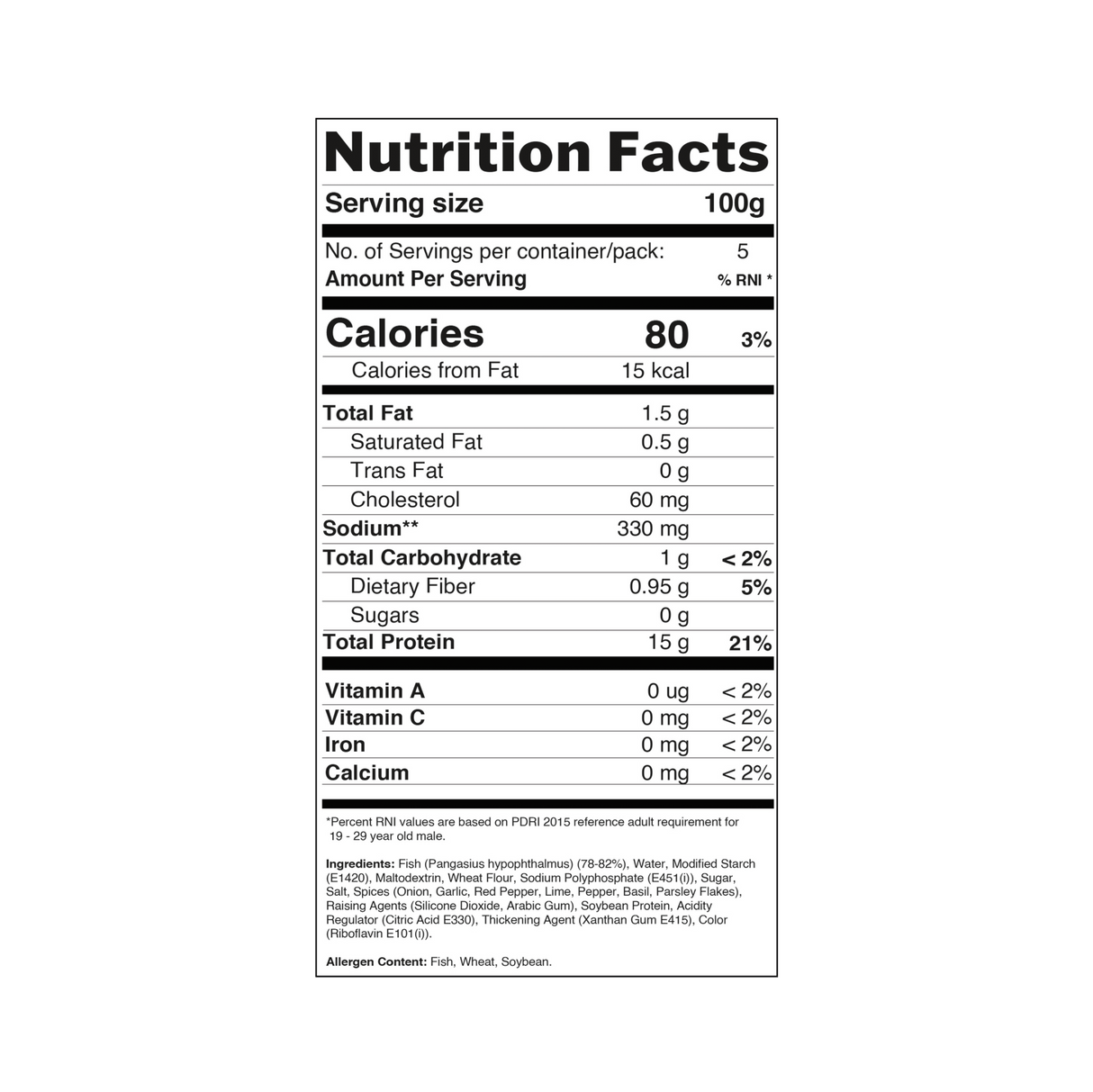 Parsley Marinated Fish Fillet - Pacific Bay