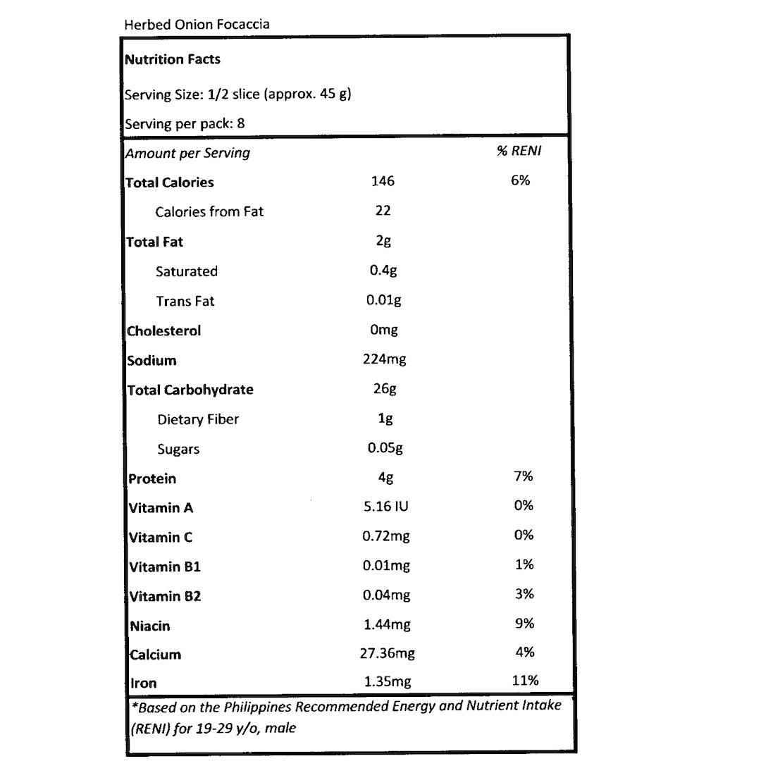 Focaccia - Pacific Bay