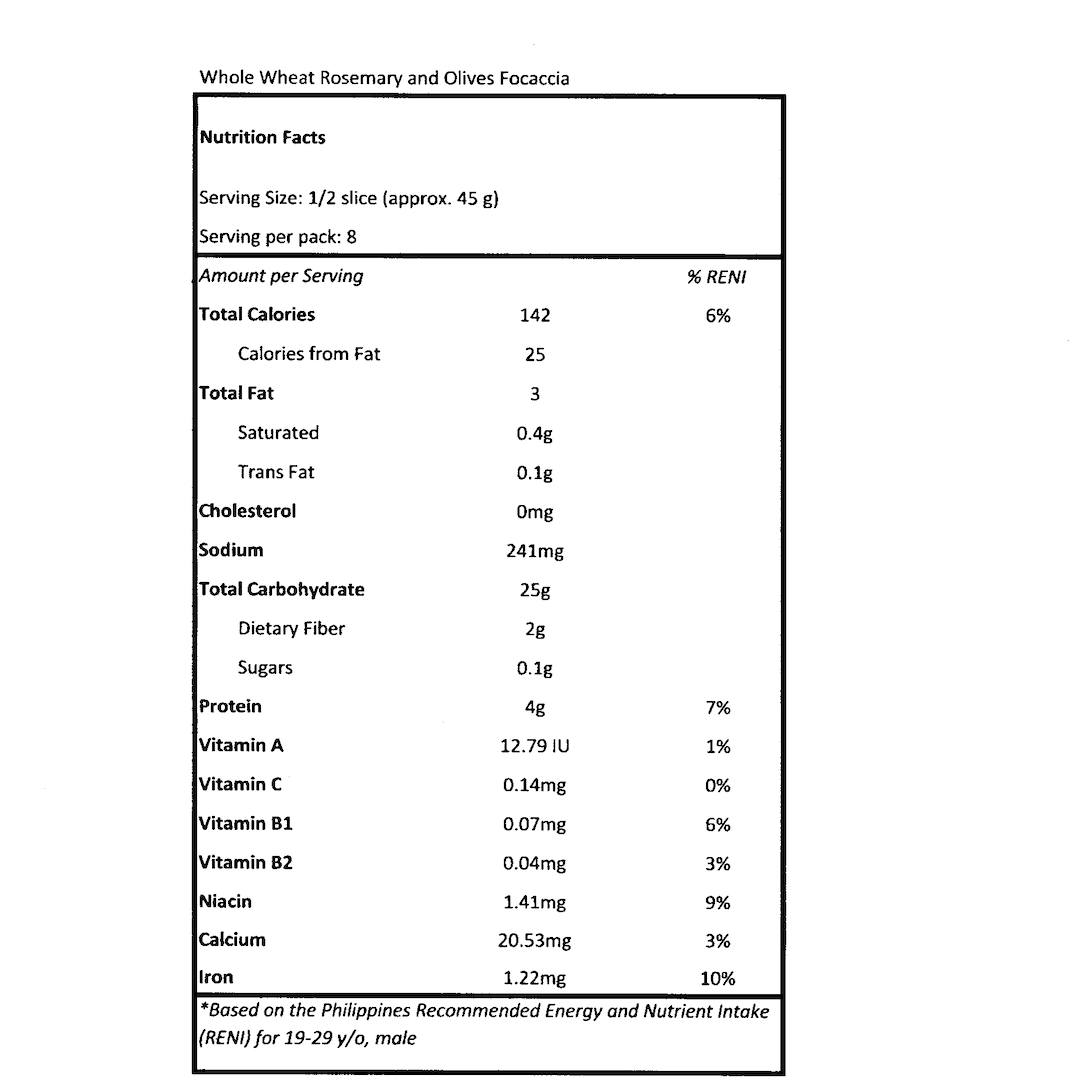 Focaccia - Pacific Bay