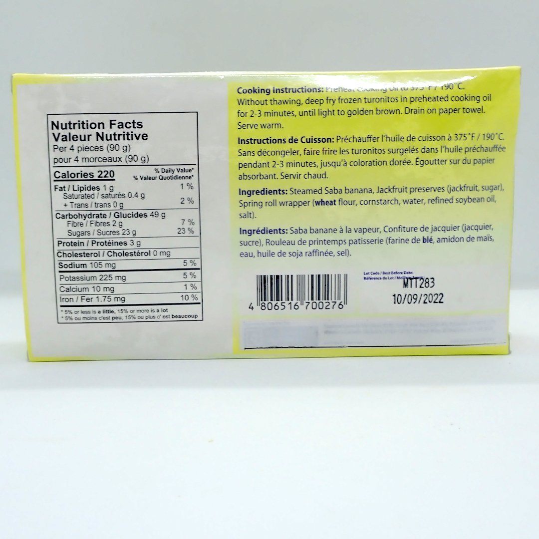 Frozen Turonitos with Jackfruit - Pacific Bay