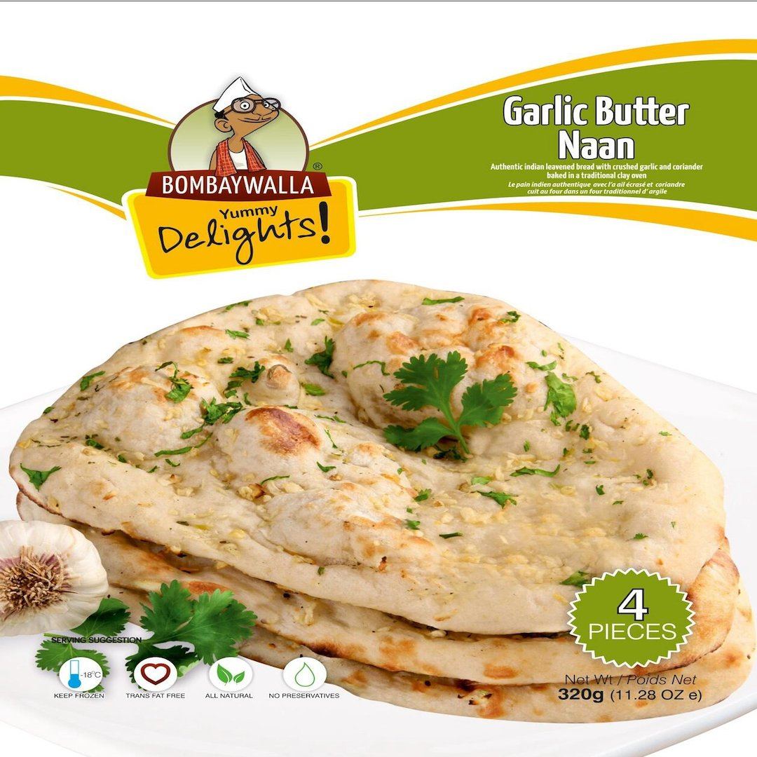 Garlic Butter Naan Bread - Pacific Bay