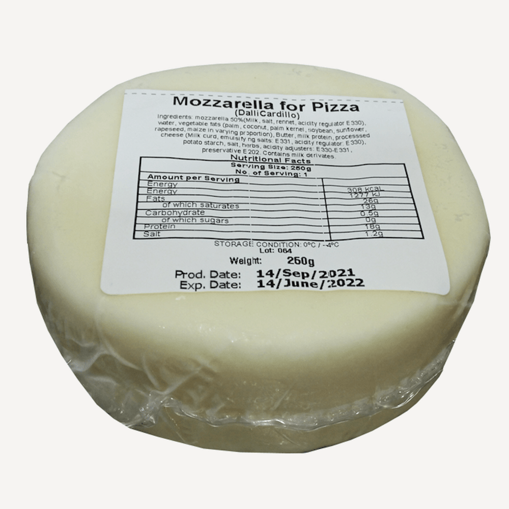 Mozzarella for Pizza - Pacific Bay