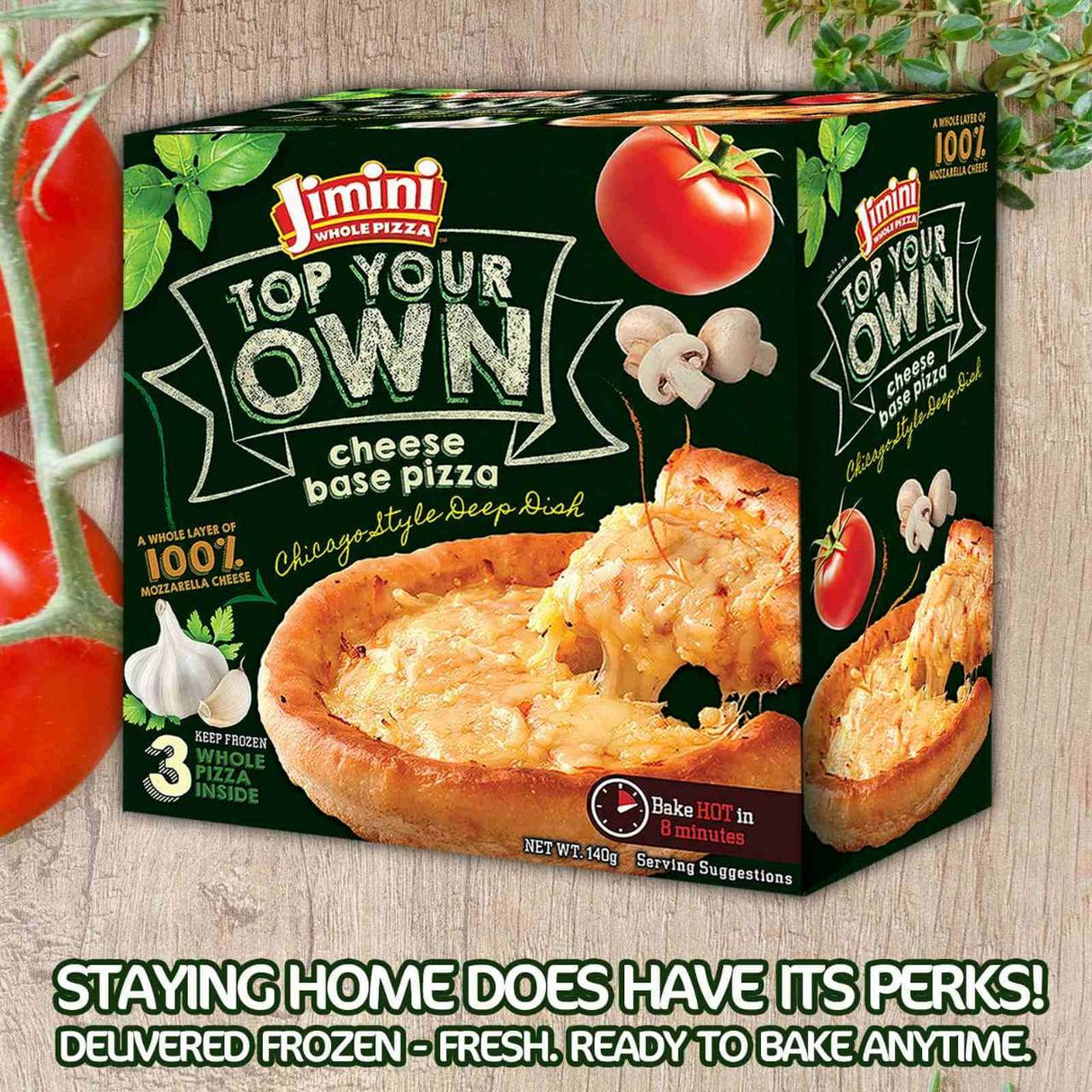 Top Your Own (Cheese Base) Chicago Style Whole Pizza - Pacific Bay