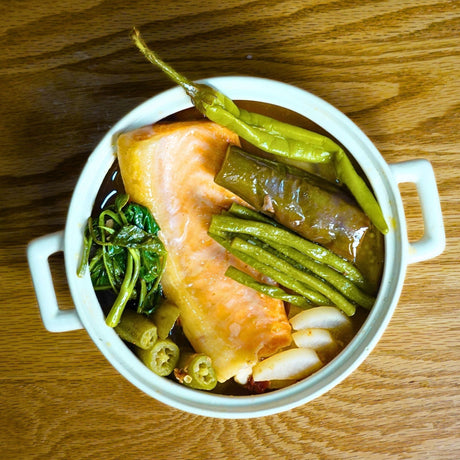 Sinigang na Salmon Belly sa Batuan
