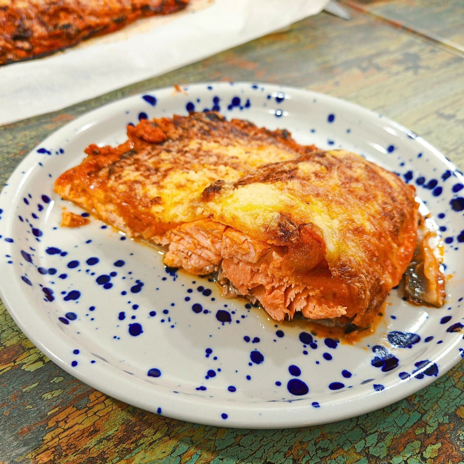 Baked Coho Salmon Fillet with Cheesy Tomato Cream - Pacific Bay