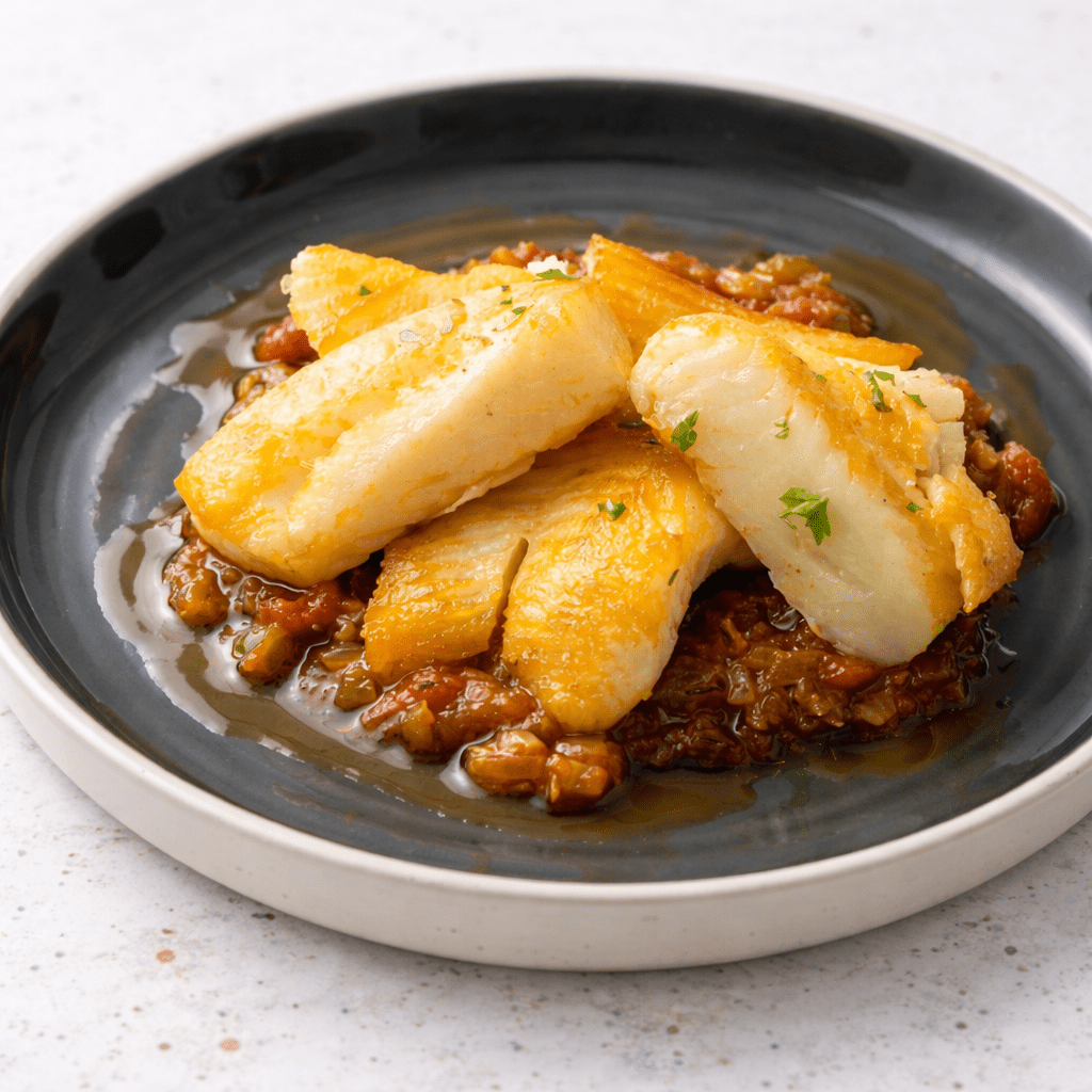 Halibut Fillet with Creole Sauce - Pacific Bay