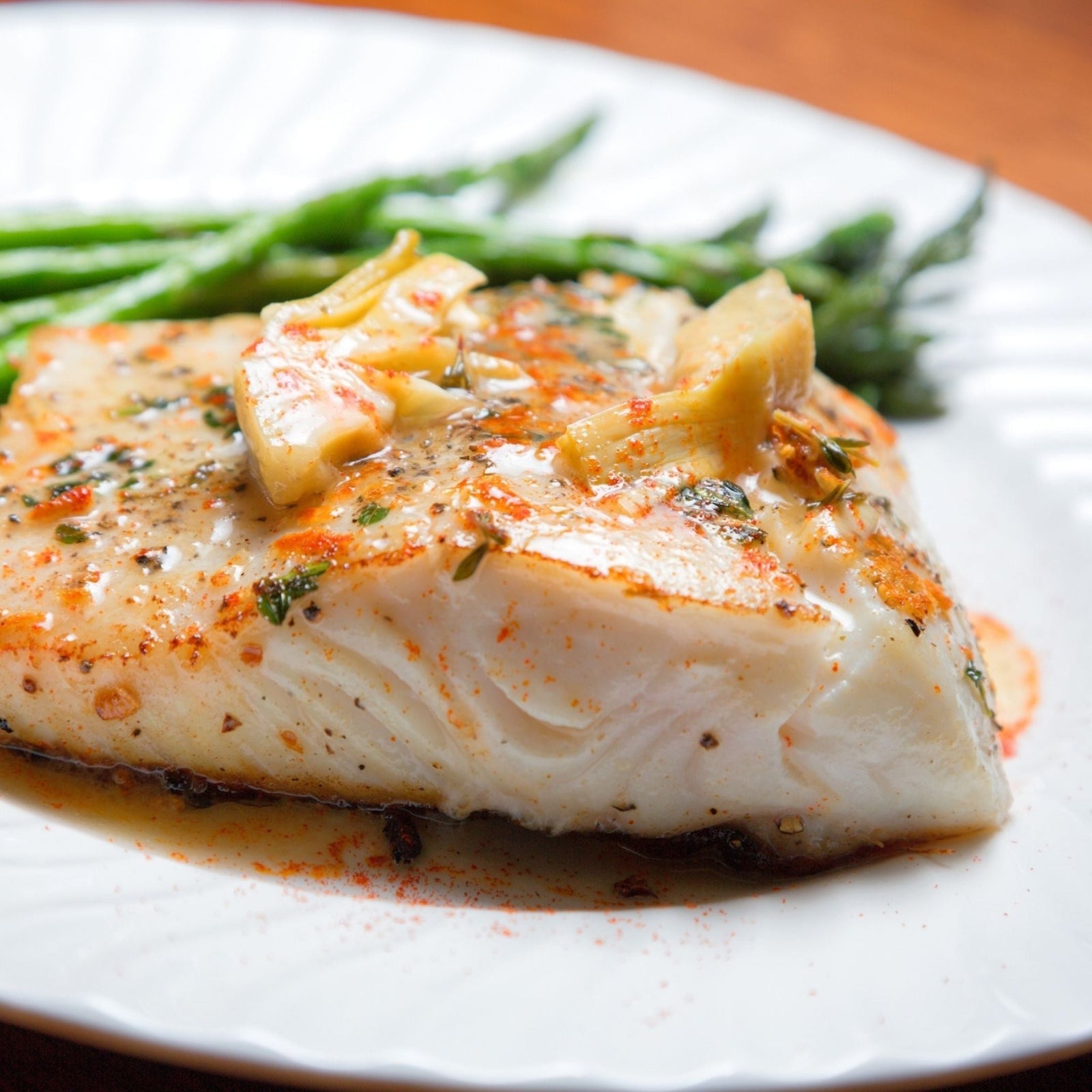 Herbed Halibut (Pan-Seared with Butter) - Pacific Bay