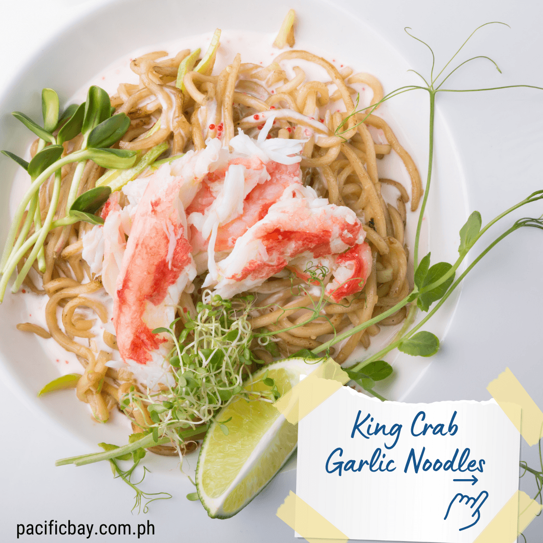 King Crab Garlic Noodles - Pacific Bay