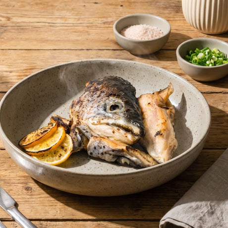 Salt-Grilled Salmon Head - Pacific Bay