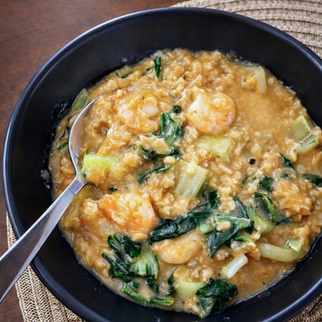 Savory Miso Shrimp Oatmeal - Pacific Bay