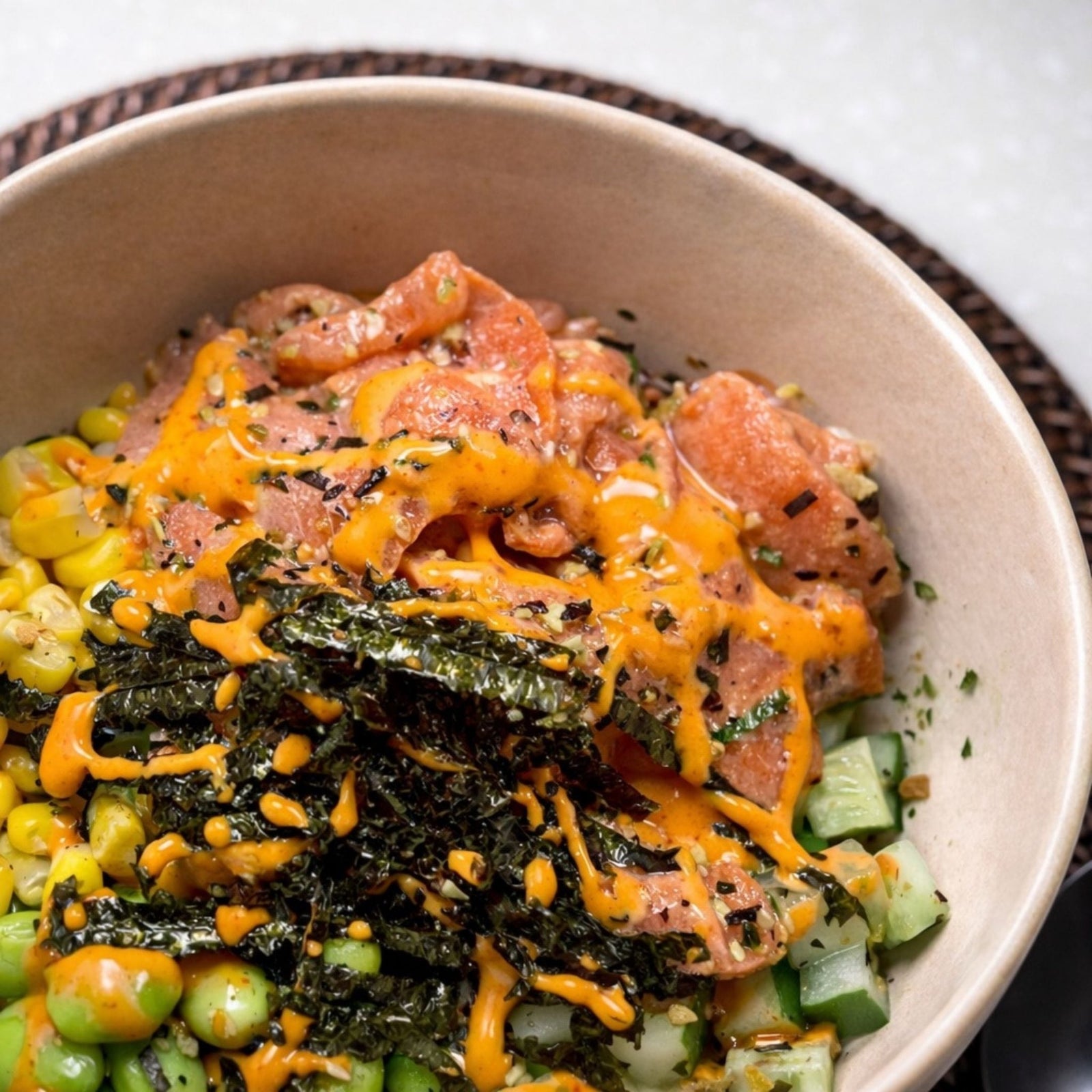 Veggie-Loaded Salmon Poke Bowl - Pacific Bay