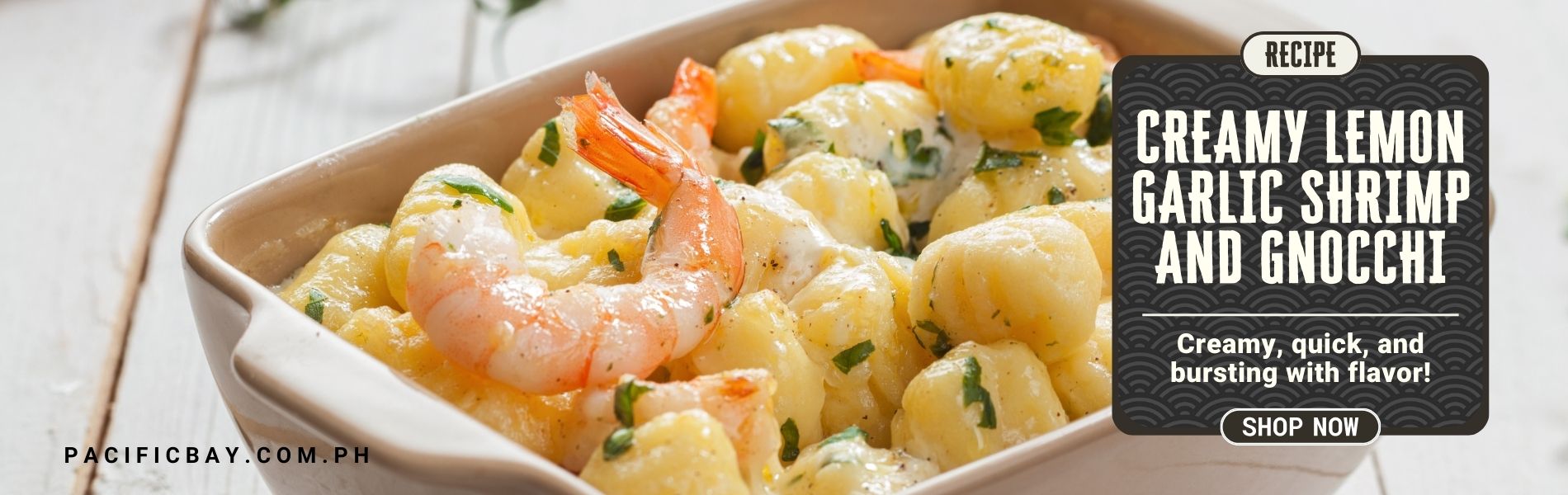 Website creamy lemon garlic shrimp and gnocchi