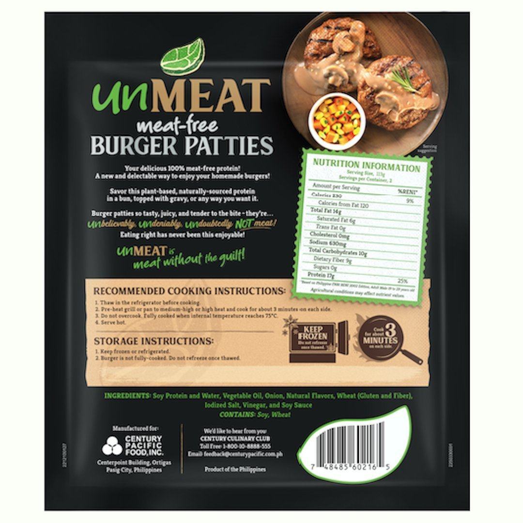 UnMeat Burger Patties - Pacific Bay